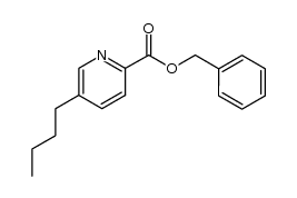 benzyl 5-n-butylpyridine-2-carboxylate结构式
