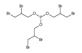 tris(2,3-dibromopropyl) phosphite Structure