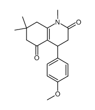 4-(4-Methoxy-phenyl)-1,7,7-trimethyl-4,6,7,8-tetrahydro-1H,3H-quinoline-2,5-dione Structure