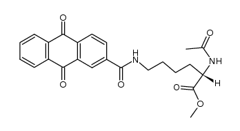 Nα-acetyl-Nε-(2-anthraquinonyl)-L-lysine methyl ester结构式