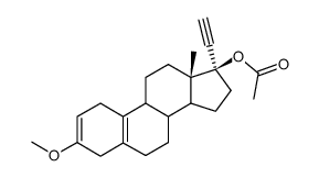 3-Methoxy-17α-aethinyl-2,5(10)-estradien-17β-ol-17-acetat Structure