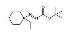 (E)-tert-butyl 2-(1-vinylcyclohexyl)diazenecarboxylate结构式