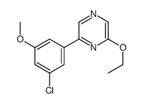 2-(3-Chloro-5-methoxyphenyl)-6-ethoxypyrazine Structure