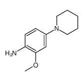 2-methoxy-4-piperidin-1-ylaniline结构式