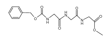 N-benzyloxycarbonylglycylglycylglycyne methyl ester Structure