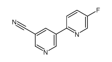 5-(5-fluoropyridin-2-yl)pyridine-3-carbonitrile结构式