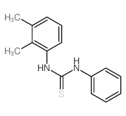 1-(2,3-dimethylphenyl)-3-phenyl-thiourea结构式