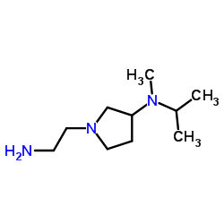 1-(2-Aminoethyl)-N-isopropyl-N-methyl-3-pyrrolidinamine结构式