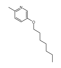 5-n-heptyloxy-2-methylpyridine结构式