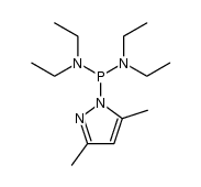 Tetraethylphosphorodiamidous Acid 3,5-Dimethylpyrazolide Structure