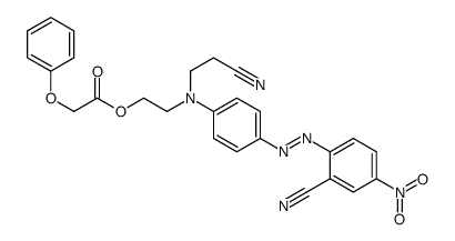 2-[(2-cyanoethyl)[4-[(2-cyano-4-nitrophenyl)azo]phenyl]amino]ethyl phenoxyacetate结构式