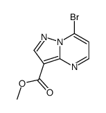 methyl 7-bromopyrazolo[1,5-a]pyrimidine-3-carboxylate结构式