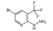 1-(5-bromo-3-(trifluoromethyl)pyridin-2-yl)hydrazine structure
