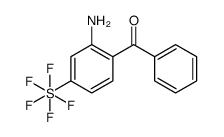 [2-Amino-4-(pentafluoro-λ6-sulfanyl)phenyl](phenyl)methanone Structure