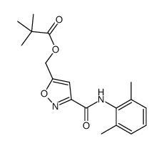 [3-[(2,6-dimethylphenyl)carbamoyl]-1,2-oxazol-5-yl]methyl 2,2-dimethylpropanoate结构式