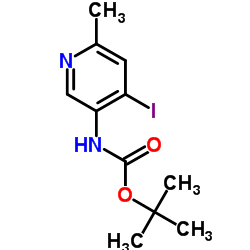 2-Methyl-2-propanyl (4-iodo-6-methyl-3-pyridinyl)carbamate Structure