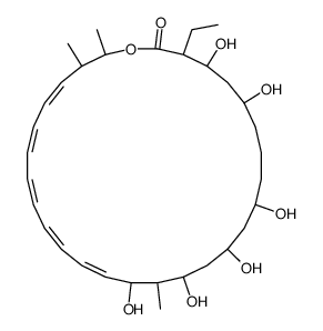 27-ethyl-14,16,18,20,24,26-hexahydroxy-2,3,15-trimethyl-1-oxacyclooctacosa-4,6,8,10,12- pentaen-28-one structure