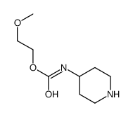 2-methoxyethyl N-piperidin-4-ylcarbamate结构式