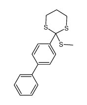 2-[(1,1'-biphenyl)-4-yl]-2-(methylthio)-1,3-dithiane Structure