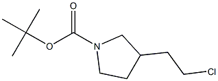 tert-butyl 3-(2-chloroethyl)pyrrolidine-1-carboxylate Structure