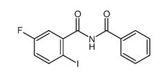 N-benzoyl-5-fluoro-2-iodobenzamide结构式