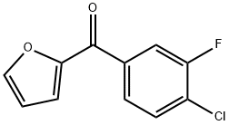 (4-chloro-3-fluorophenyl)(furan-2-yl)methanone structure