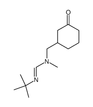 N'-tert-Butyl-N-methyl-N-(3-oxo-cyclohexylmethyl)-formamidine结构式