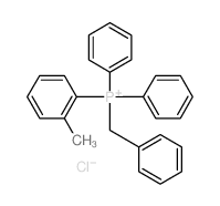 Phosphonium,(2-methylphenyl)diphenyl(phenylmethyl)-, chloride (1:1) Structure
