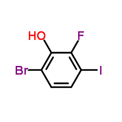 6-Bromo-2-fluoro-3-iodophenol structure