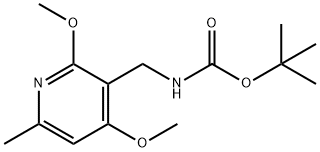 ((2,4-二甲氧基-6-甲基吡啶-3-基)甲基)氨基甲酸叔丁酯结构式