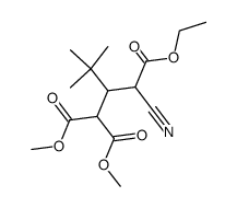 methyl ethyl 2-carbomethoxy-4-cyano-3-tert-butylglutarate Structure