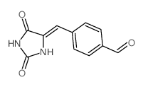 Benzaldehyde,4-[(2,5-dioxo-4-imidazolidinylidene)methyl]- structure