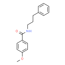 Benzamide, 4-Methoxy-N-(3-phenylpropyl)- Structure