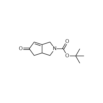 5-氧代-3,3a,4,5-四氢环戊二[c]吡咯-2(1H)-羧酸叔丁酯结构式