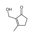 2-(hydroxymethyl)-3-methylcyclopent-2-en-1-one Structure