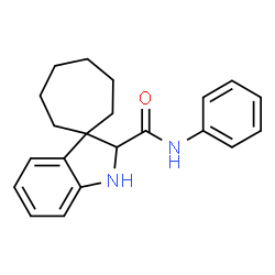 Spiro[cycloheptane-1,3'-indoline]-2'-carboanilide结构式