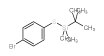 (4-bromophenyl)sulfanyl-tert-butyl-dimethylsilane Structure