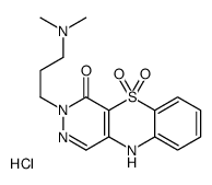 3-[3-(dimethylamino)propyl]-5,5-dioxo-10H-pyridazino[4,5-b][1,4]benzothiazin-4-one,hydrochloride Structure