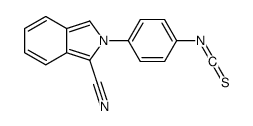 2-(4-isothiocyanatophenyl)isoindole-1-carbonitrile结构式