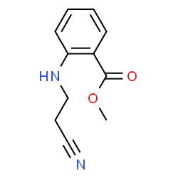 Benzoic acid, 2-[(2-cyanoethyl)amino]-, methyl ester (9CI) structure