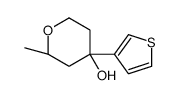 (2S,4S)-2-methyl-4-thiophen-3-yloxan-4-ol结构式