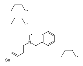 N-benzyl-N-(tributylstannylmethyl)but-3-en-1-amine Structure