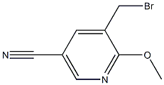 5-Bromomethyl-6-methoxy-nicotinonitrile Structure