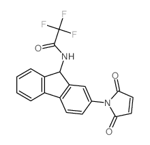 Acetamide,N-[2-(2,5-dihydro-2,5-dioxo-1H-pyrrol-1-yl)-9H-fluoren-9-yl]-2,2,2-trifluoro- structure