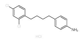 Benzenamine,4-[4-(2,4-dichlorophenyl)butyl]-, hydrochloride (1:1)结构式