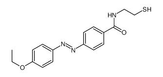 4-[(4-ethoxyphenyl)diazenyl]-N-(2-sulfanylethyl)benzamide结构式