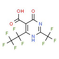 5-PYRIMIDINECARBOXYLIC ACID, 1,4-DIHYDRO-4-OXO-6-(PENTAFLUOROETHYL)-2-(TRIFLUOROMETHYL)-结构式