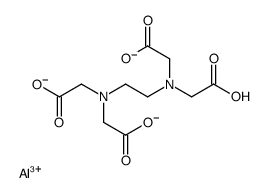 aluminum,2-[2-[bis(carboxylatomethyl)amino]ethyl-(carboxymethyl)amino]acetate结构式