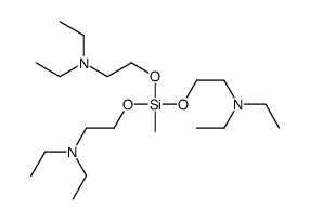 Tris[2-(diethylamino)ethoxy](methyl)silane结构式