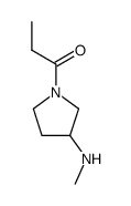 3-methylamino-1-propionyl-pyrrolidine Structure